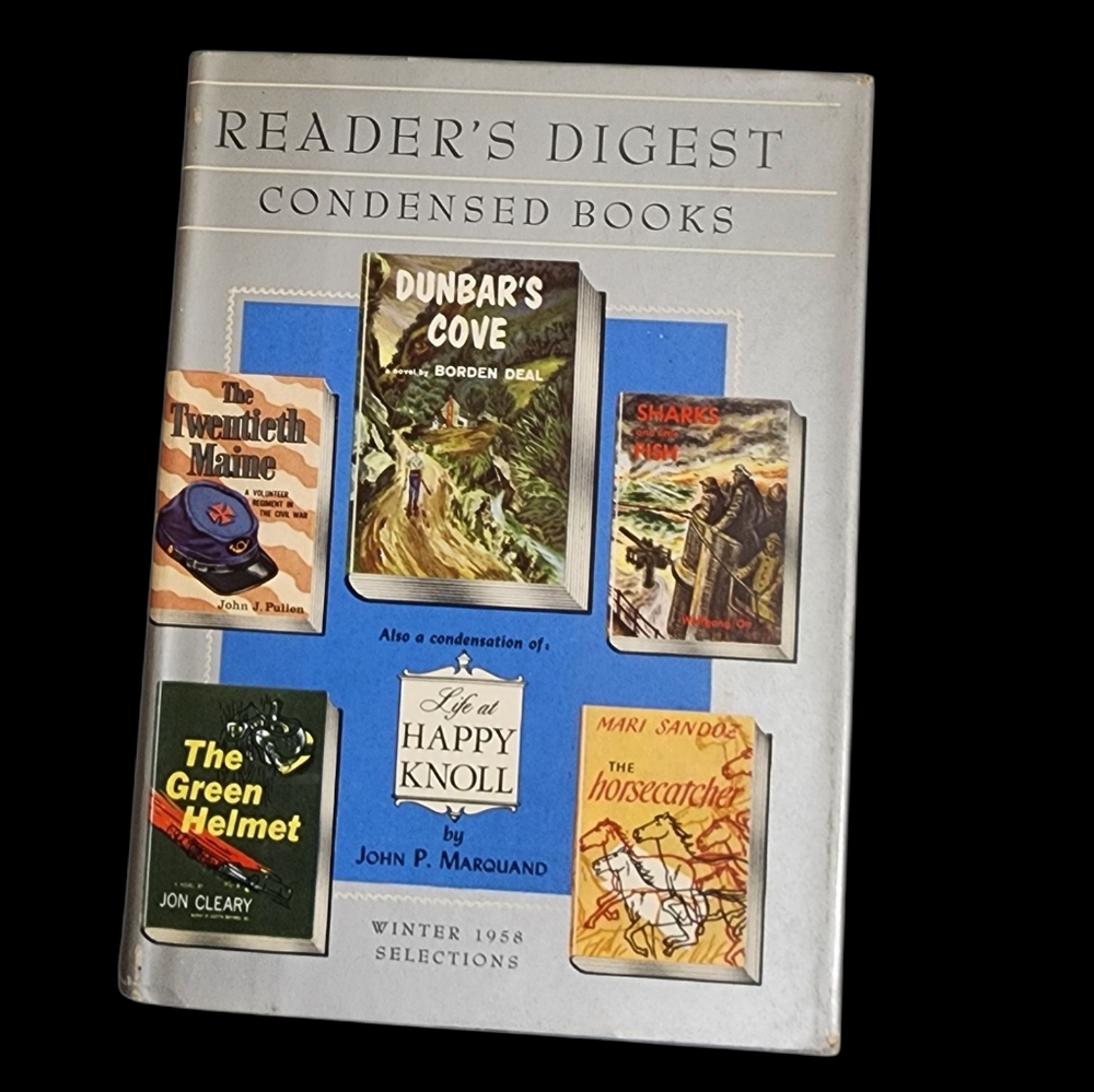 Vintage Reader's Digest Condensed Book 1958 1st Edition  With jacket Hard cover